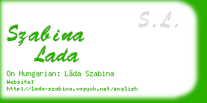 szabina lada business card